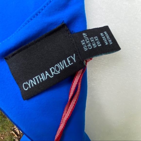 Cynthia Rowley NWT Fit & Flare Dress Blue XS - Picture 4 of 4